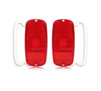 Cabochons Feux Arrière Compatible Avec GMC 1000 1960 1961 1962 1963 1964 1965 1966 Pare-chocs Arrière Feu Arrière Cache Feu Stop Abat-jour Pièces Détachées Réparation(Red Lens)