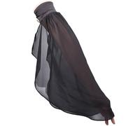 CABODYALS 1 paire de Manches Victoriennes en Dentelle Gants Longs en Tulle Détachables en Mousseline de Soie Manches Gothiques Noires Transparentes et Respirantes pour Femmes Costume de Sorcière Empir