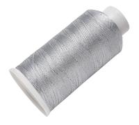 CABODYALS 1200M Silver Embroidery Thread Decorative Knit Floss Friendship Bracelet Cross Stitch Spool Threads Metallic Needlework String for Sewing Makig Art Jewelry Craft Hang Tags Birthday