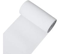 CABODYALS 120MM 3M Bande Élastique Couture Blanche Large Flat Sangle Cordon Haute Élasticité Rubans Bandes Tricot Extensible pour Ceinture Perruque Taille de Pantalon Robe Jupe Bricolage L'artisanat