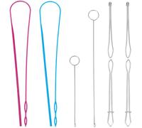 CABODYALS 8 Pince à Cordon de Serrage Outil de Couture Crochets Enfile Cordon Ensemble de Pinces en Métal Facile à Insérer pour Sweats à Capuche Shorts Pantalons de Survêtement Vestes Manteaux Pulls