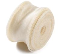 CABODYALS Environ 9.14 m 1 12mm de Ruban Transparent Beige en Organza Pailleté Ruban Transparent Irisé en Maille Queue de Poisson Rubans en Tissu Doux et Solide pour la Couture la Fabrication de Bouqu