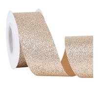 CABODYALS Ruban à Paillettes Métalliques Scintillantes de 9.14 m et 40mm en Polyester Brillant avec Bobine pour Couture Fabrication D'Emballages Cadeaux guirlandess Travaux Manuels Mariage Bricolage