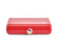 Caboodles Take It Tote Trousse de Voyage pour Maquillage avec Grand Miroir intégré, Orange Rouge Crayola