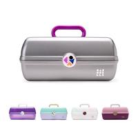 Caboodles Twilight Disco - on-The-Go Girl Costmetic Organiseur de Maquillage et d'accessoires - Argenté Scintillant