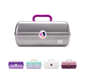 Caboodles Twilight Disco - on-The-Go Girl Costmetic Organiseur de Maquillage et d'accessoires - Argenté Scintillant