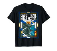 Cabot Trail Nouvelle-Écosse Drapeau du Canada Côtier Scénique Voyage T-Shirt