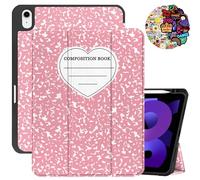 Cabreche Compatible avec iPad Air 11" M3 2025, M2 2024, Air 5e/4e génération 2022/2020 10,9 Pouces, étui en TPU avec Porte-Crayon, Mise en Veille/réveil Automatique, Joli carnet de Composition pour