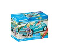 Playmobil Jouet Cabriolet My Life 71809 – 30 pièces, jeunes filles avec perche à selfie, dès 4 ans