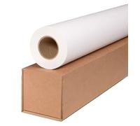 CABRO Rouleau de papier pour traceur 80 g/m² - Rouleau de 914 mm x 50 m | Gaine 50 mm | Papier blanc non couché CAO & jet d'encre pour dessins techniques et plans - Rouleau unique