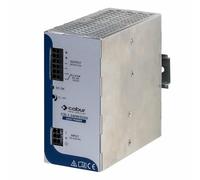 Cabur® monophasé (85-264Vac/DC90-370V)→24V/10A • 60×127×140mm • Eff.96-98% PF>0.9 • Isol.3KVac • Temp -20°+70°C • Boîtier aluminium • Protez.SCC/Term • Fus.T4A • Rail DIN • Easy Power •