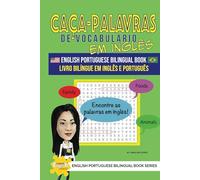 Caça-palavras de vocabulário em inglês livro bilíngue em inglês e português