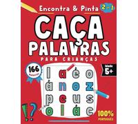 Caça-Palavras para Crianças: Portuguese Coloring & Word Search Book for Kids | Livro de Colorir com Caça-Palavras Infantil. Diversão Criativa 2-em-1, Encontra As Palavras e Pinta As Letras Gigantes!