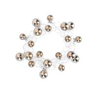 CaCaCook Élastique à cheveux en spirale pour femme - Avec perles colorées - Cordon téléphonique - Pour queue de cheval - (doré)