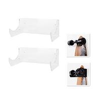 CaCaCook Lot de 2 supports muraux pour skateboard, affichage de skateboard, organiseur à la maison et au garage, accessoires de skateboard (transparent)