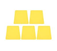 CaCaCook Lot de 5 patchs de réparation de crevaison en PVC pour kayak, canoë et jouets - Jaune