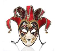 CaCaCook Masque de mascarade, masque vénitien pour femmes et filles, masque de fête, masque complet, Noël, Halloween, cosplay, masque anonyme, fête, danse, carnaval