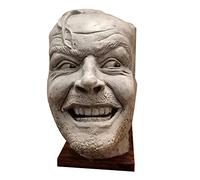 CaCaCook Serre-Livres, Sculpture de The Shining Bookend - Library Here?s Johnny Sculpture, Résine, Ornement Serre-Livres de Bureau (Blanc)