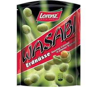 Cacahuètes au goût de raifort asiatique Lorenz Wasabi 100g