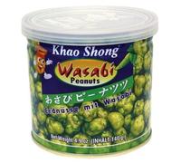 Cacahuètes Khao Shong au wasabi, arôme extra fort 140g, paquet de 6