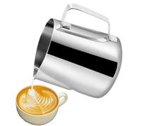 CACAKEE Pichet à lait en acier inoxydable - 150 ml - Pour expresso cappuccino - Argenté