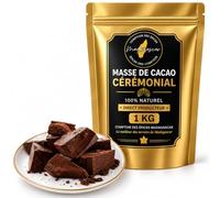 Cacao Cérémonial 1KG Madagascar - Grade Cérémoniel Pur - Pure Pâte de Cacao + 20 g Vanille Bourbon de Madagascar BIO