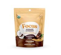 Cacao - Crème à café en poudre de noix de coco bio sans produits laitiers avec vitamine B12, saveur chocolat, 120 g