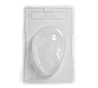 Cacao Moule à Chocolat œuf fissuré Unique Creux, en PVC, 17 x 26 x 4,3 cm