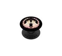 Cacatoès a Crete Jaune Jumeaux Oiseaux Nature-Art PopSockets PopGrip Adhésif