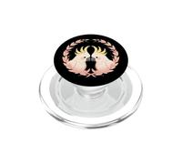 Cacatoès a Crete Jaune Jumeaux Oiseaux Nature-Art PopSockets PopGrip pour MagSafe