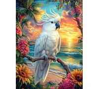 Cacatoès Blanc dans Une forêt Tropicale Puzzle 300 Pièces pour Adultes Challenge Difficile Educa Qualité Supérieure Relaxation Art Famille Décoration Murale 300 PCS