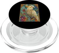 Cacatoès coloré avec Style Floral Art Nouveau PopSockets PopGrip pour MagSafe