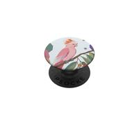 Cacatoès Rose - Motif Oiseau Tropical PopSockets PopGrip Adhésif