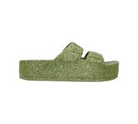 CACATOES Sandales compensées Femme Caipirinha Glitter Taille 39 Couleur Dark Kaki