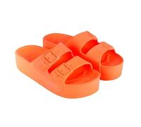 CACATOES Sandales compensées Femme Caipirinha Liso Taille 41/42 Couleur Orange Fluo