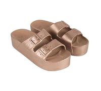 CACATOES Sandales compensées Femme Caipirinha Metallic Taille 41/42 Couleur Copper