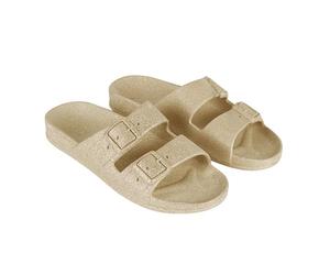 CACATOES Sandales plates Enfant CARIOCA - Claquettes confortables et antidérapantes - Sable - 28