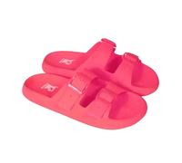 CACATOES Sandales plates Enfant JESSY FLUO - Claquettes confortables et antidérapantes - Rose Fluo - 34