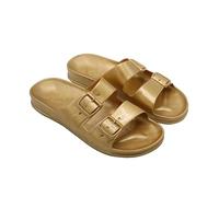 CACATOES Sandales plates Mixte Anjo Metallic Taille 38 Couleur Gold