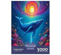 Cachalot à Ciel étoilé Puzzles Divertissement Créatif Activités Familiales Stimulantes 1000 Stukjes Marine Animauxs Casse-tête Qualité Premium pour Adultes 70x50cm/1000pcs