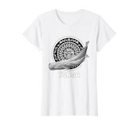 Cachalot Design polynésien des Tonga T-Shirt Graphique avec Valeur, Femme, Blanc, L