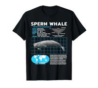 Cachalot Fiche d'information T-Shirt Graphique avec Valeur