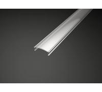 Cache 2 m - Transparent - Pour profilé LED en aluminium - Dissipateur thermique pour bandes LED (couvercle 2 m, transparent)