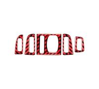 Cache aération tableau bord Accessoires Intérieur Voiture Sortie D'air Réglage Du Volume Garniture Cadre Autocollants Compatible Avec BMW Pour Série 5 Pour F10 2011-2017(Style B)