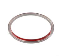 Cache anneau central de volant Moulure décorative en alliage d'aluminium convient pour Mini Cooper F54 Clubman 2016-2021, F55 5 portes 2016-2021, F56 3 portes Hatch 2014-2021(Silver)