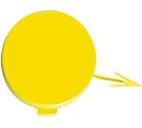 Cache-Anneau de remorquage pour Ford Fiesta 2012-2017 1805922 C1BB17A989AA, Cache-Anneau de remorquage de Pare-Chocs Avant (Taille : Jaune, côté Passager)