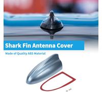 Cache Antenne Aileron De Requin, Antenne De Toit De Signal Am/Fm Universelle Pour Voiture, Auto, Suv, Camion Tout-Terrain En Abs Avec Base Adhésive Bleu Islande