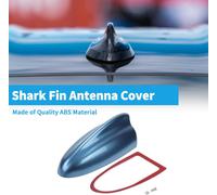Cache Antenne Aileron De Requin, Antenne De Toit De Signal Am/Fm Universelle Pour Voiture, Auto, Suv, Camion Tout-Terrain En Abs Avec Base Adhésive Bleu Glace