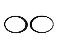 Cache Anti-Poussière Phare Avant Pour Mini Pour Cooper R55 R56 R57 2007-2015 2X Anneaux De Garniture Phare Noir Brillant Couvercle Lunette