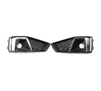 Cache Antibrouillard Compatible Avec A4 Pour B9 S4 2019-2020 Pare-chocs Avant Antibrouillard Grille Couverture En Nid D'abeille Maille Gauche Droite Paire Ensemble D'accessoires(1 Pair)